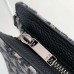 Replica Dior A5 Pouch Beige and Black Dior Oblique Jacquard