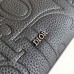 Replica Dior A5 Triangle Pouch Black Dior Gravity Leather