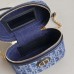 Replica Dior 30 Montaigne Mini Vanity Case Blue Denim Dior Oblique Jacquard