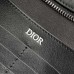 Replica Dior A5 Triangle Pouch Black CD Diamond Canvas