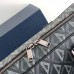 Replica Dior Briefcase Bag CD Diamond Canvas and Black Grained Calfskin