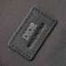 Replica Dior Briefcase Bag CD Diamond Canvas and Black Grained Calfskin