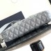 Replica Dior Briefcase Bag CD Diamond Canvas and Gray Grained Calfskin