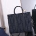 Replica Dior East-West Tote Bag Black Maxi Dior Oblique Jacquard