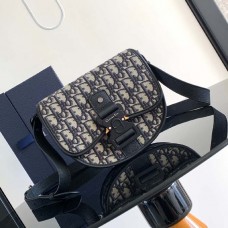 Replica Dior Mini Gallop Bag with Strap Beige and Black Dior Oblique Jacquard