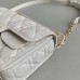 Replica Small Dior Jolie Top Handle Bag Latte Cannage Calfskin