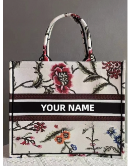 Dior Book Tote Customized Name