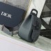 Replica Dior Gallop Sling Bag Deep Gray Grained Calfskin