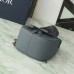 Replica Dior Gallop Sling Bag Deep Gray Grained Calfskin