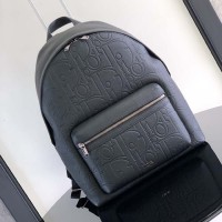 Replica Dior Rider 2.0 Zipped Backpack Black Dior Gravity Leather