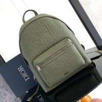 Replica Dior Rider 2.0 Zipped Backpack Khaki Dior Gravity Leather