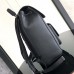 Replica Dior Saddle Backpack with Flap Black Grained Calfskin