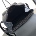 Replica Dior Saddle Backpack with Flap Black Grained Calfskin