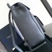 Replica Dior Saddle Backpack with Flap Deep Gray Grained Calfskin