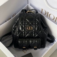 Elegant Dior Bag Replica in Classic Dior Caro Black Backpack