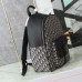 Replica Dior Saddle Zip Backpack Beige and Black Dior Oblique Jacquard