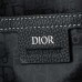 Replica Dior Saddle Zip Backpack Black Grained Calfskin