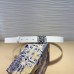 Miss Dior Graffiti Belt white