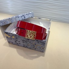 Replica Miss Dior Graffiti Belt red patent