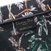 Replica Large Dior Book Tote Black Multicolor Dior Herbarium Embroidery