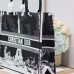 Replica Large Dior Book Tote Black and White Paris Embroidery