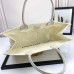 Replica Large Dior Book Tote White D-lace Butterfly Embroidery With 3d Macrame Effect