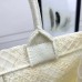 Replica Large Dior Book Tote White D-lace Butterfly Embroidery With 3d Macrame Effect
