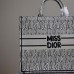 Replica Large Dior Book Tote White and Black Miss Dior Allover Embroidery