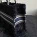 Replica Medium Dior Book Tote Black Cannage Shearling