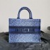 Replica Medium Dior Book Tote Blue Denim Dior Oblique Jacquard