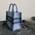Replica Medium Dior Book Tote Blue Denim Dior Oblique Jacquard