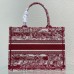 Replica Medium Dior Book Tote Burgundy