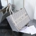 Medium Dior Book Tote gray