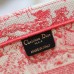 Replica Medium Dior Book Tote Raspberry Toile de Jouy Reverse Embroidery