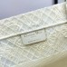Replica Medium Dior Book Tote White D-lace Butterfly Embroidery With 3d Macrame Effect