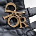 Replica Medium Dior Toujours Bag Black Macrocannage Calfskin