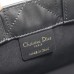 Replica Mini Dior Book Tote Black Macrocannage Calfskin