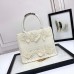 Replica Small Dior Book Tote White D-lace Butterfly Embroidery With 3d Macrame Effect