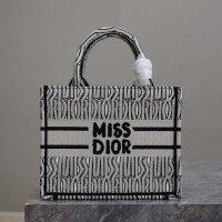 Replica Small Dior Book Tote White