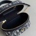 Replica Dior Caro Mini Vanity Case Blue Dior Oblique Jacquard