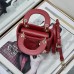 Lady Dior Micro Bag red