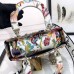 Replica Medium Lady D-Lite Bag White Multicolor Toile de Jouy Fantastica Embroidery