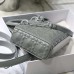 Replica Medium Lady D-Joy Bag Gray Cannage Calfskin with Diamond Motif