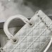 Replica Medium Lady D-Joy Bag Latte Cannage Calfskin with Diamond Motif