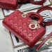 Medium Lady D-Joy Bag red