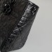Replica Medium Lady D-Sire Bag Black Macrocannage Crinkled Calfskin