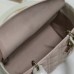 Replica Medium Lady Dior Bag Two-Tone Latte and Powder Pink Cannage Lambskin