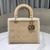 Medium Lady Dior Shearling Bag