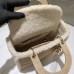 Lady Dior Bag beige suede