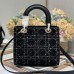 Medium Lady Dior Bag black